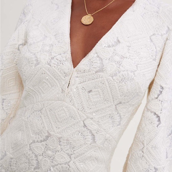 NWT Maje Richet Sequined Mini Dress Size Large (40) - Picture 5 of 12